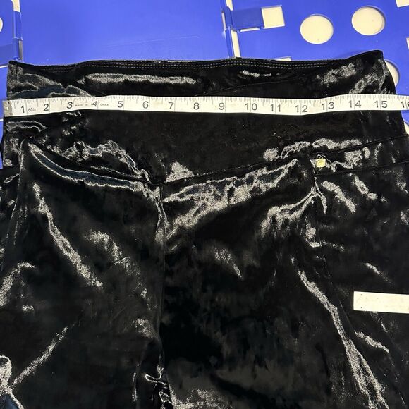 FABLETICS High Waisted Crushed Black Velour Crossover Leggings Size XXL NWOT - Picture 15 of 16